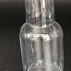 75ml round plastic bottles with gold lid