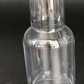 75ml round plastic bottles with gold lid