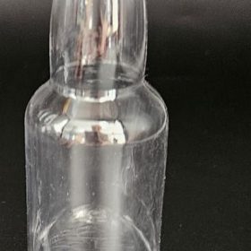 75ml round plastic bottles with silver lid