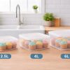 l decostore plastic square container + lid