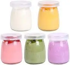 pc gllass dessert jar set 100ml