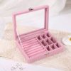 velvet jewellery box assorted colours