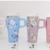 ml insulated mug with handle floral print ass cols