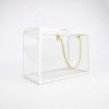 pvc clear giftbox 30x15x20cm with white lines and