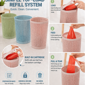 23x29cm dustbin with packet refill