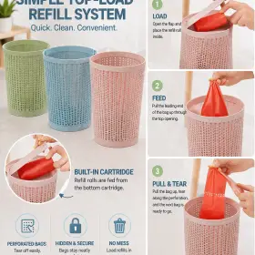 23x29cm dustbin with packet refill
