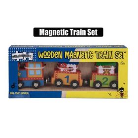 Wooden Magnetic Train Set