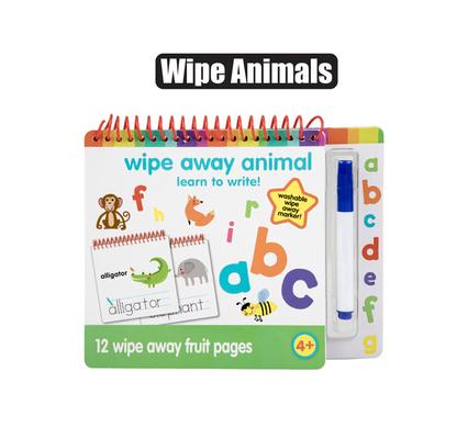 Travel Dry Wipe Book with Marker