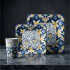 20 Disposable Big Plates,Side Plates&Cups Mediteranean Lemon