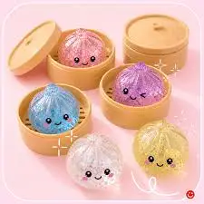 Glitter Dumpling Squishy in Case