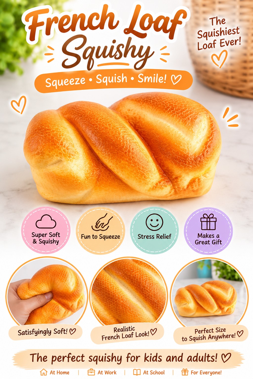 French Loaf Squishy Toy