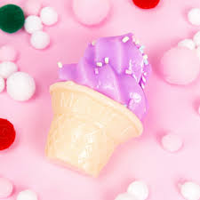 2pc Ice Cream Squishies Assorted Colours Stress Relief Toy