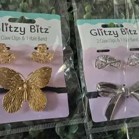 3pc Hairband and Mini Claw Clip Set