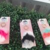3 Colour Fur Keychain