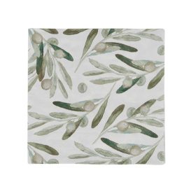 20 X 2ply Olive Print Serviettes
