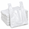 100 Budget White Carrier Bags Jumbo
