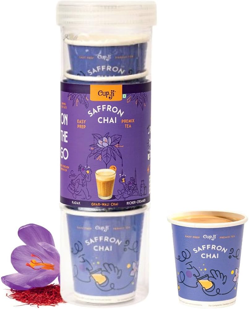 Cup-Ji Saffron Chai in a Cup 7 Pack