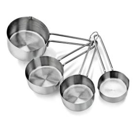 4pc Stainless Steel Measuring Cup Set
