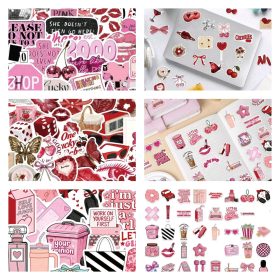 + - 50 Girly Stickers Assorted Designs