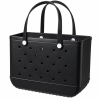 XL black waterproof tote shoulder bag