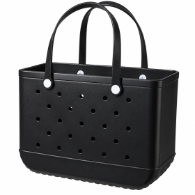 XL black waterproof tote shoulder bag