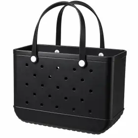 XL black waterproof tote shoulder bag