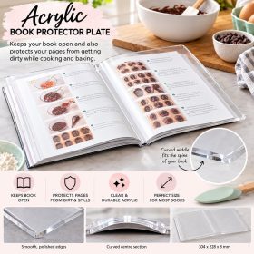 Acrylic Recipe Book Protector Plate 30.4x22.8x0.8cm