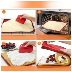 Silicone Swiss Roll Mat 38x30x1.3cm
